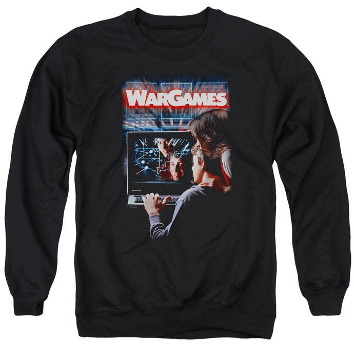 Wargames Poster Mens Crewneck Sweatshirt Black