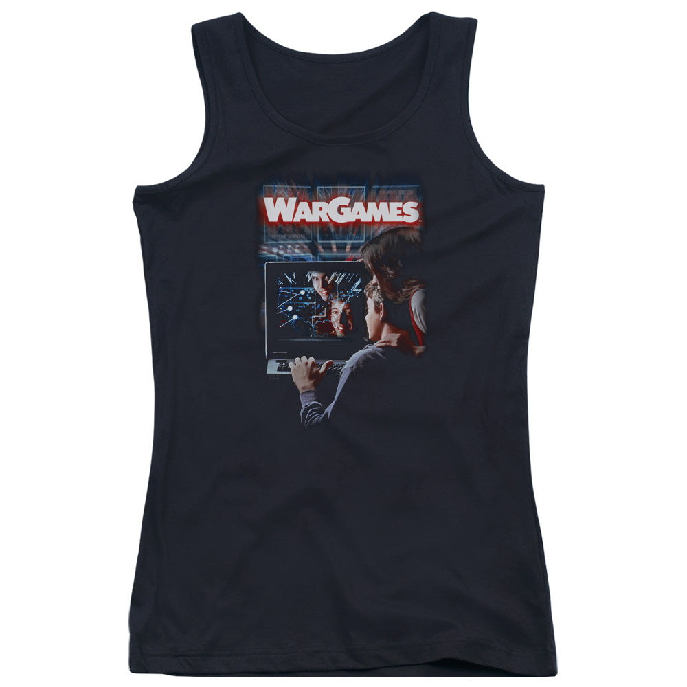 Wargames Poster Womens Tank Top Shirt Black