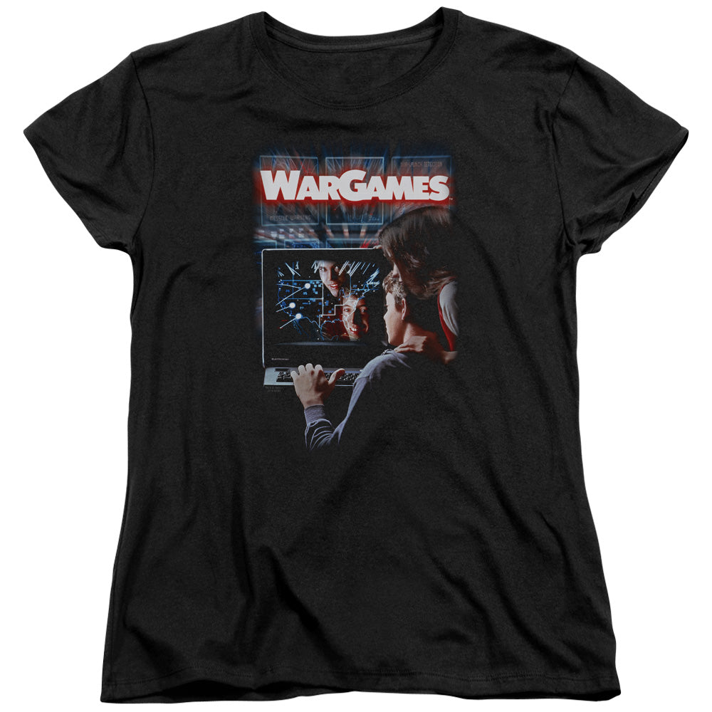 Wargames Poster Womens T Shirt Black