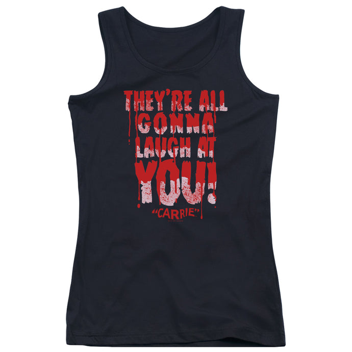 Carrie Laugh At You Womens Tank Top Shirt Black
