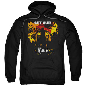 Amityville Horror Get Out Mens Hoodie Black