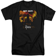 Load image into Gallery viewer, Amityville Horror Get Out Mens Tall T Shirt Black