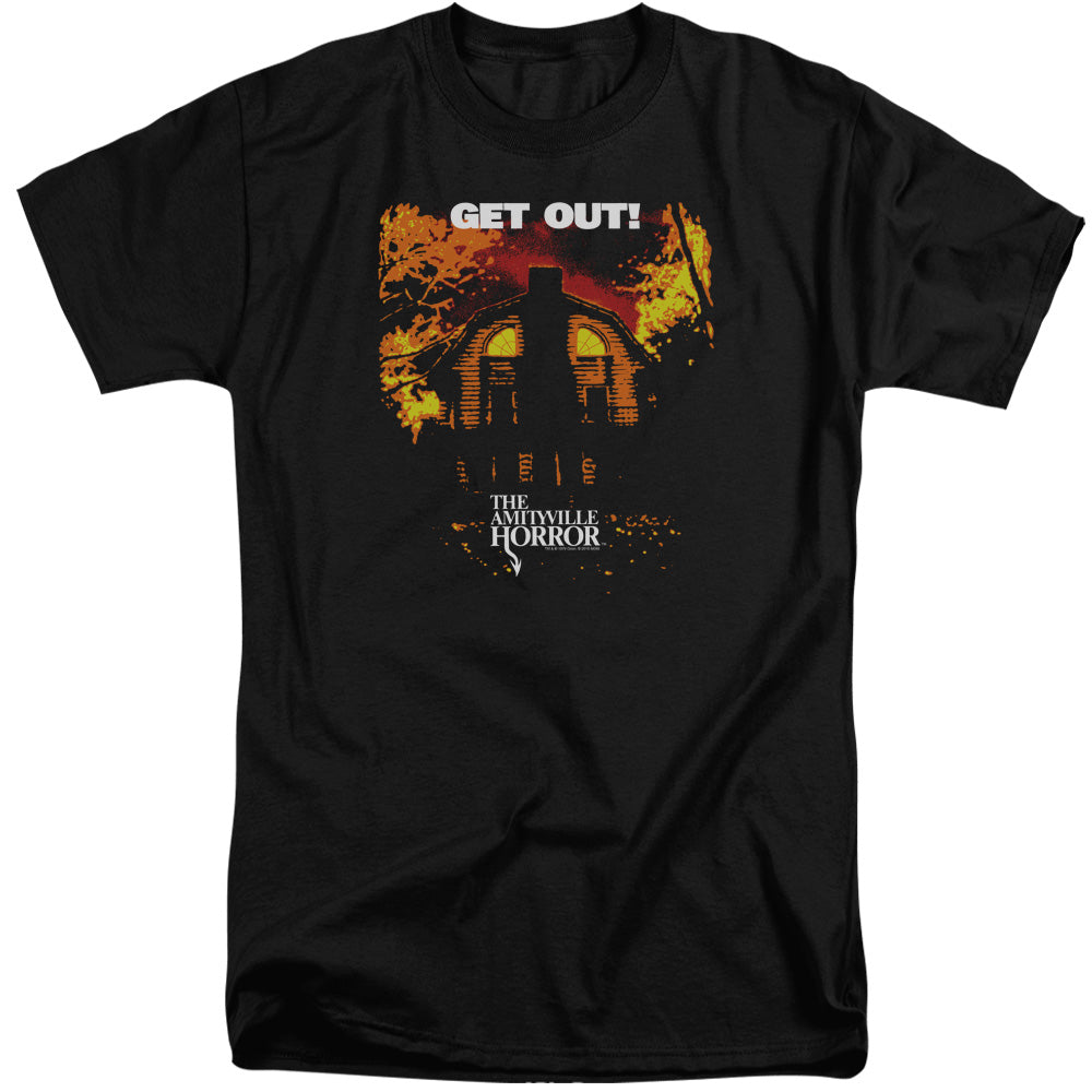 Amityville Horror Get Out Mens Tall T Shirt Black