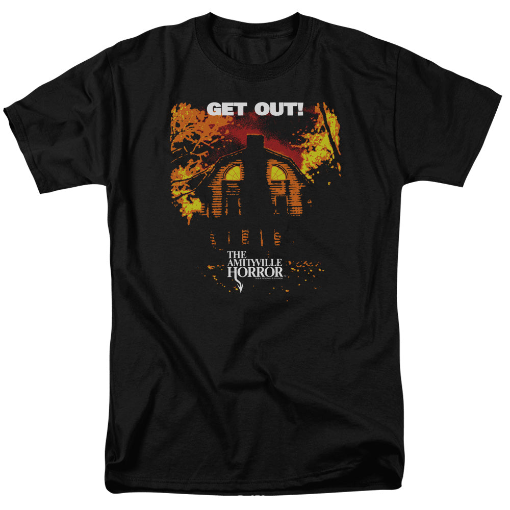 Amityville Horror Get Out Mens T Shirt Black