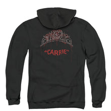 Load image into Gallery viewer, Carrie Prom Queen Back Print Zipper Mens Hoodie Black