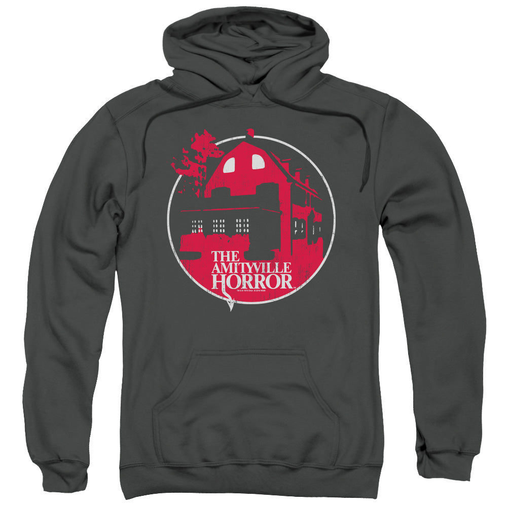 Amityville Horror Red House Mens Hoodie Charcoal