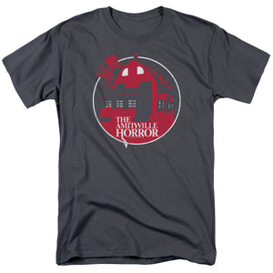Amityville Horror Red House Mens T Shirt Charcoal