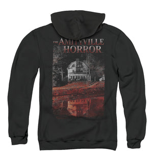 Amityville Horror Cold Blood Back Print Zipper Mens Hoodie Black