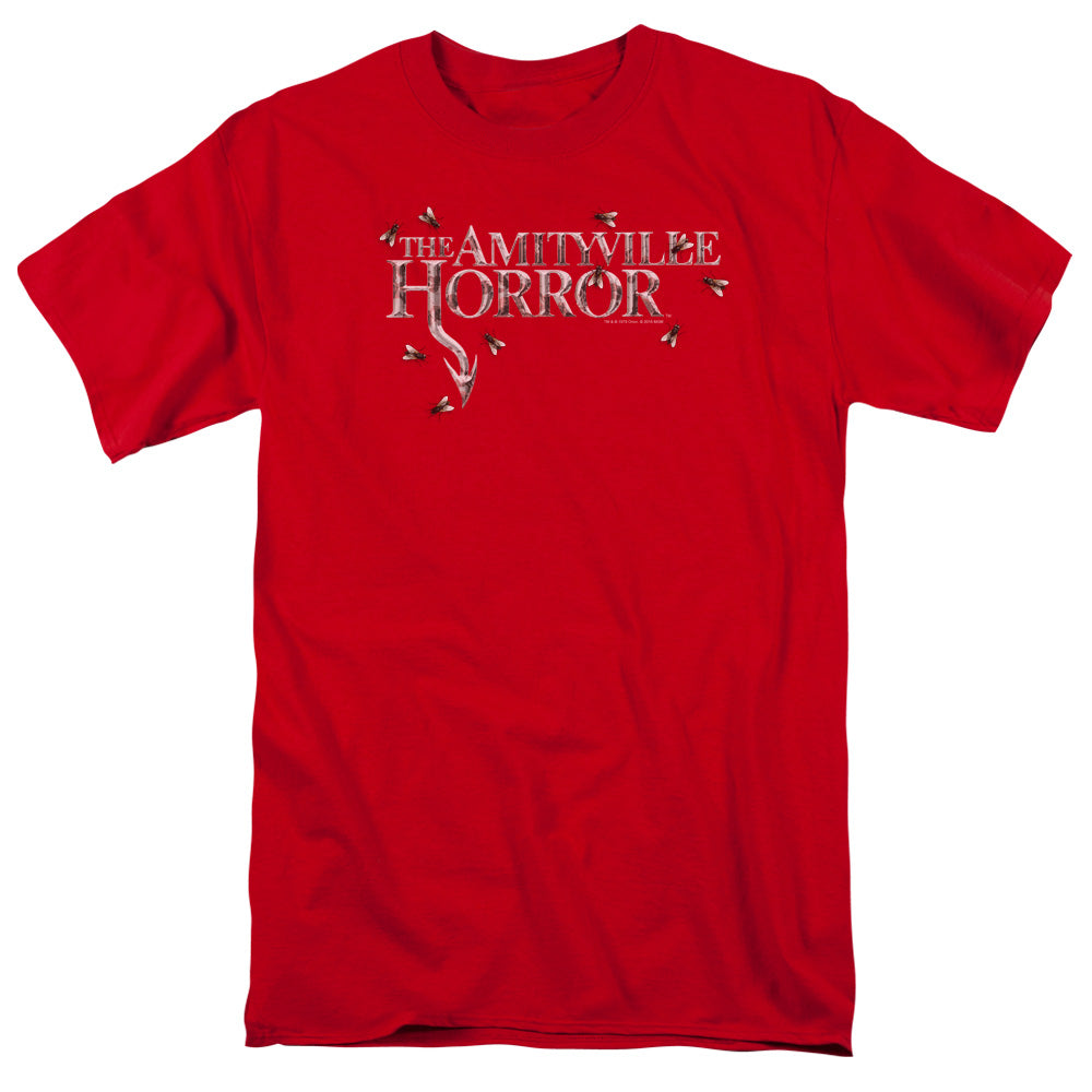 Amityville Horror Flies Mens T Shirt Red