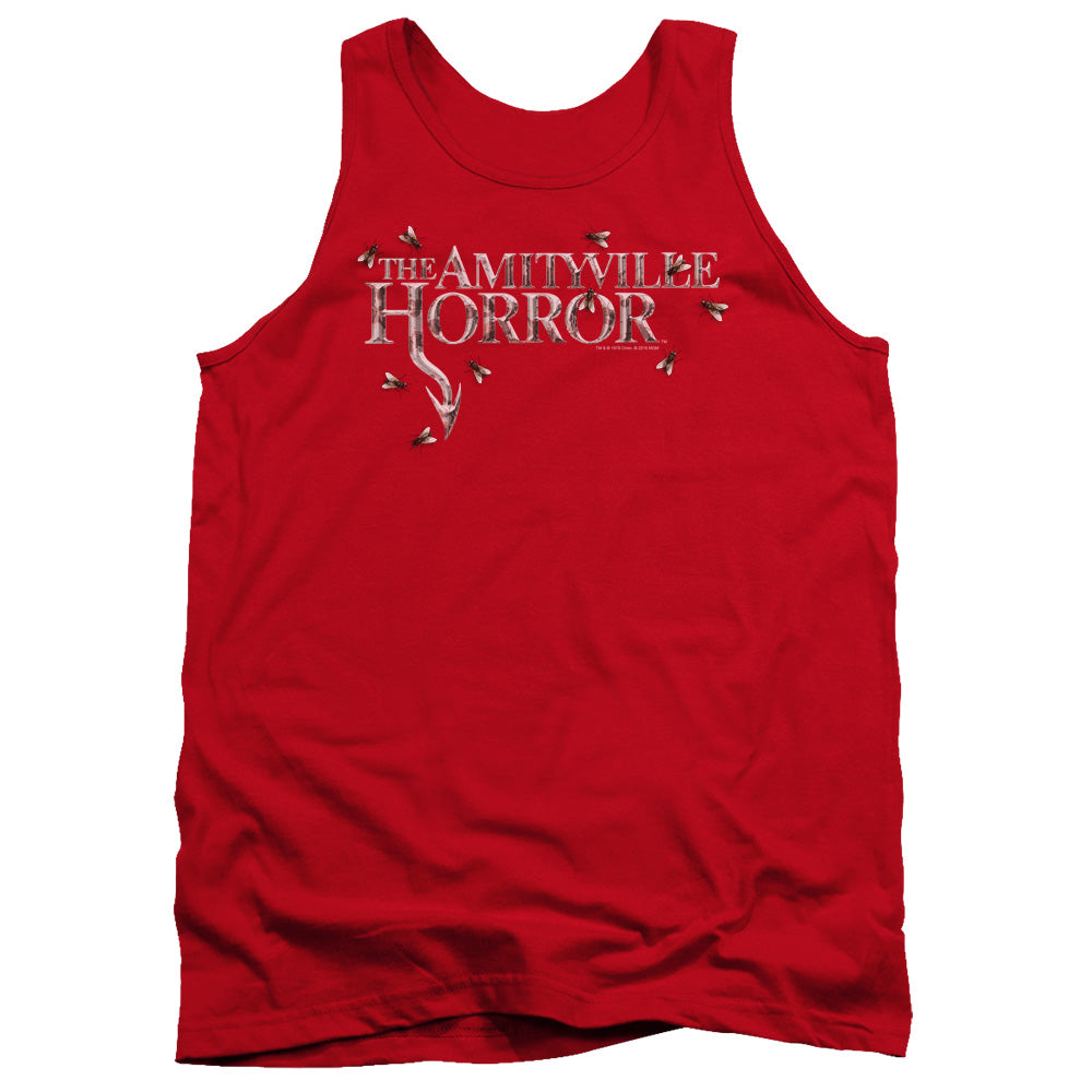 Amityville Horror Flies Mens Tank Top Shirt Red