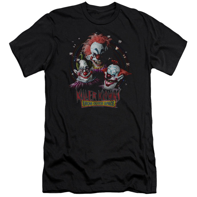 Killer Klowns From Outer Space Killer Klowns Premium Bella Canvas Slim Fit Mens T Shirt Black
