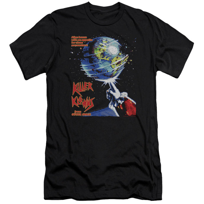 Killer Klowns From Outer Space Invaders Premium Bella Canvas Slim Fit Mens T Shirt Black
