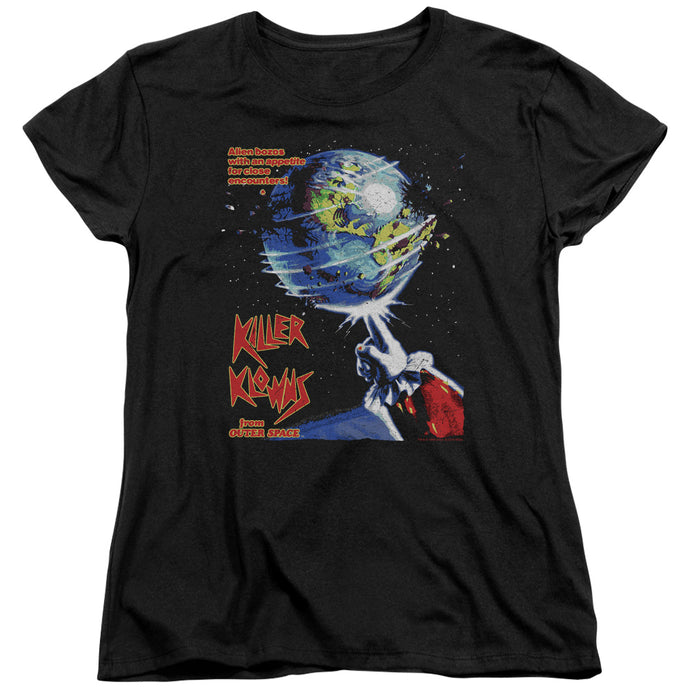 Killer Klowns From Outer Space Invaders Womens T Shirt Black