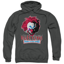 Load image into Gallery viewer, Killer Klowns From Outer Space Rough Clown Mens Hoodie Charcoal
