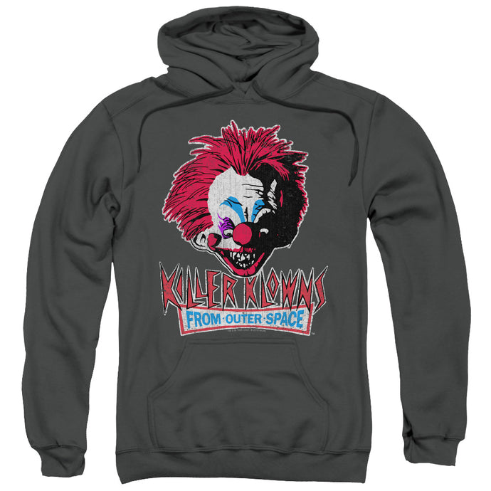 Killer Klowns From Outer Space Rough Clown Mens Hoodie Charcoal