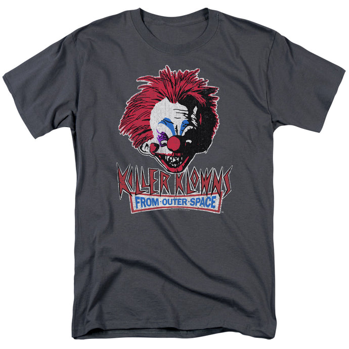 Killer Klowns From Outer Space Rough Clown Mens T Shirt Charcoal