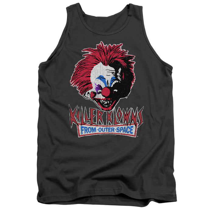 Killer Klowns From Outer Space Rough Clown Mens Tank Top Shirt Charcoal