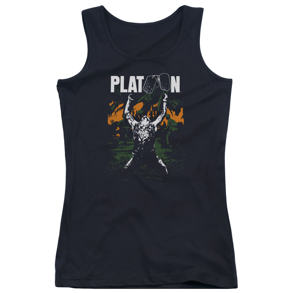 Platoon Graphic Womens Tank Top Shirt Black