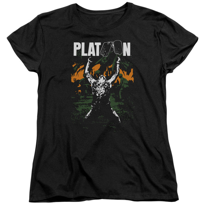 Platoon Graphic Womens T Shirt Black