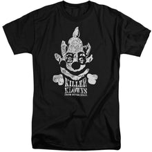 Load image into Gallery viewer, Killer Klowns From Outer Space Kreepy Mens Tall T Shirt Black