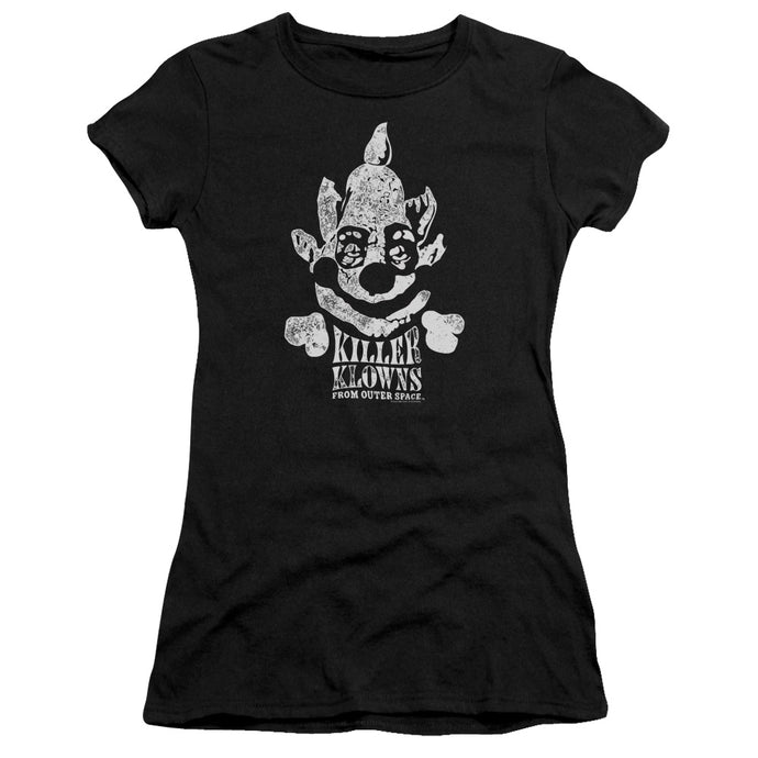 Killer Klowns From Outer Space Kreepy Junior Sheer Cap Sleeve Womens T Shirt Black