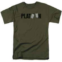 Load image into Gallery viewer, Platoon Logo Mens T Shirt Military Green