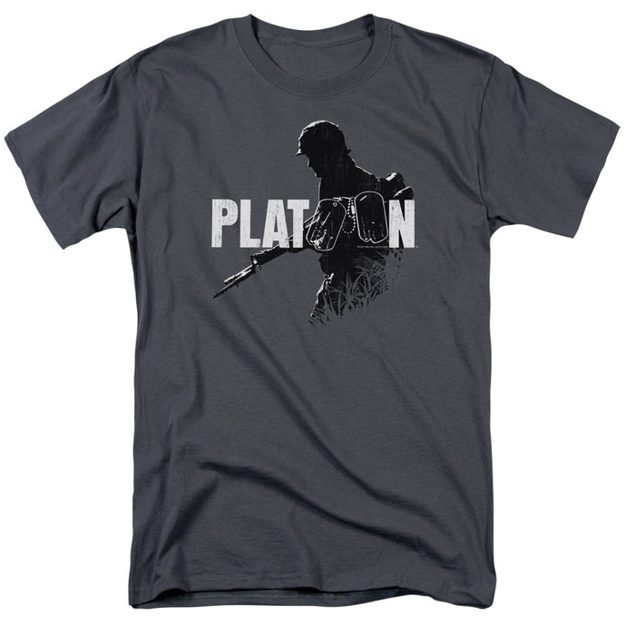 Platoon Shadow Of War Mens T Shirt Charcoal