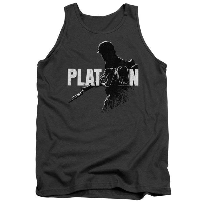 Platoon Shadow Of War Mens Tank Top Shirt Charcoal