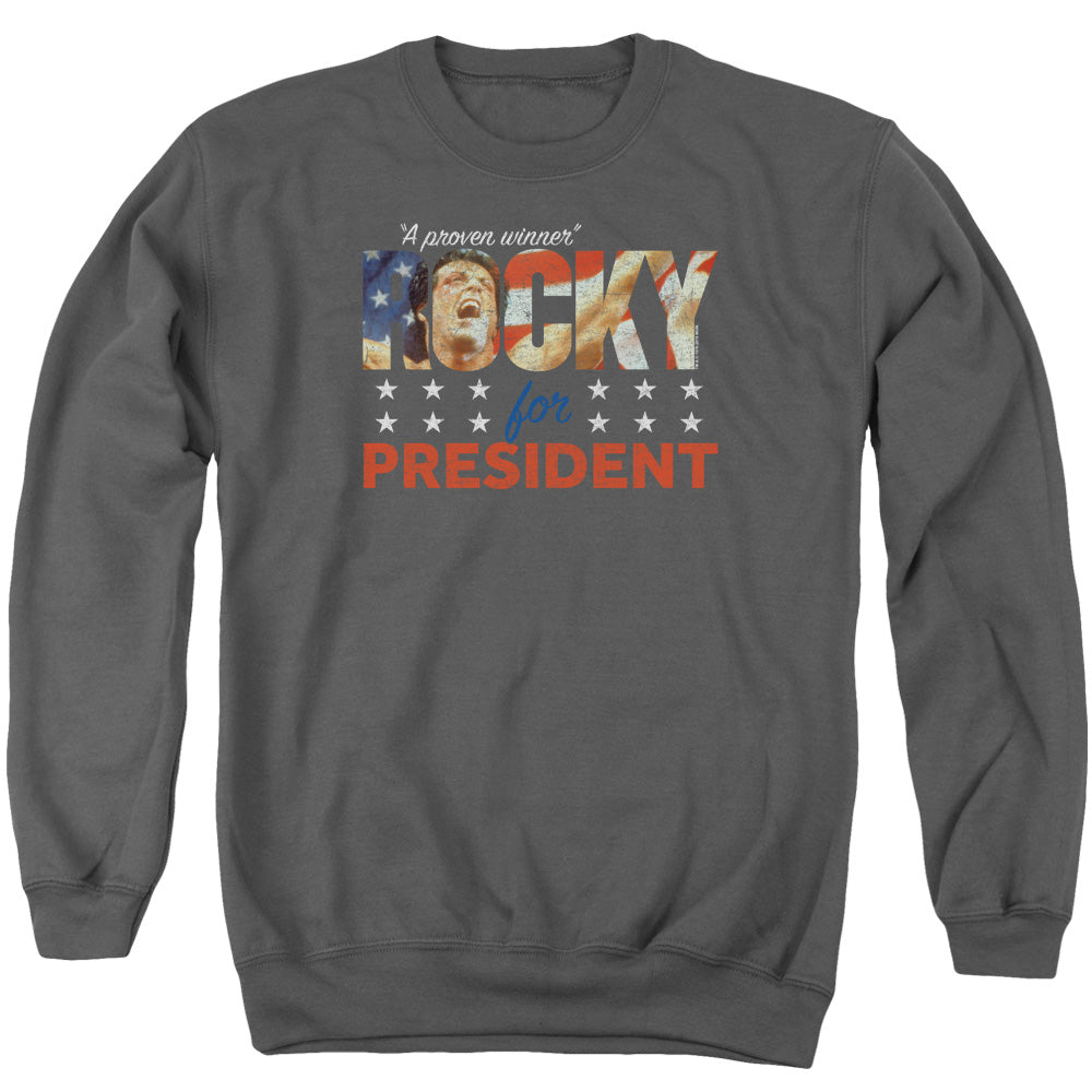 Rocky A Proven Winner Mens Crewneck Sweatshirt Charcoal