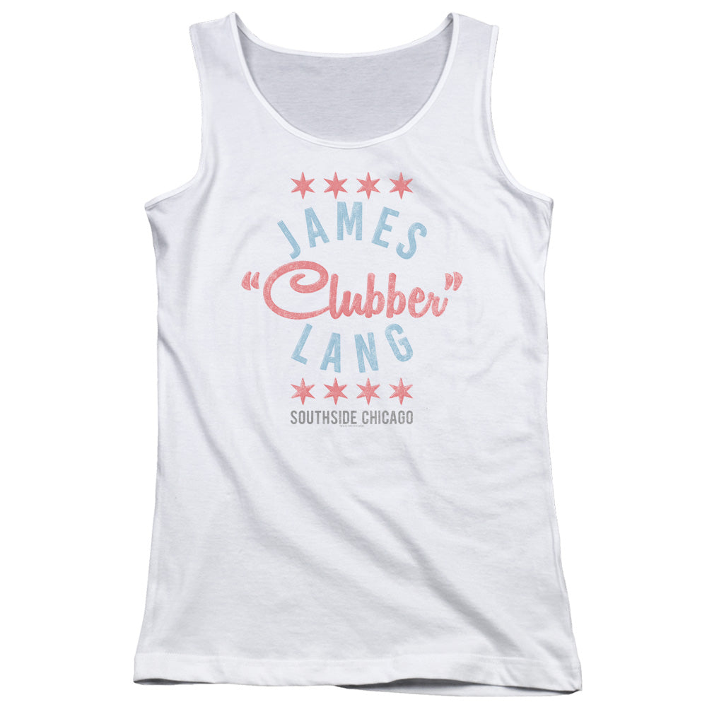 Rocky III Clubber Womens Tank Top Shirt White