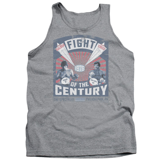 Rocky Balboa Creed Fight Poster Mens Tank Top Shirt Athletic Heather