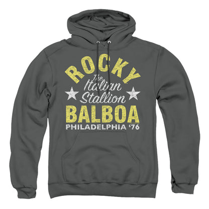 Rocky Rocky Philly Mens Hoodie Charcoal Officially Licensed