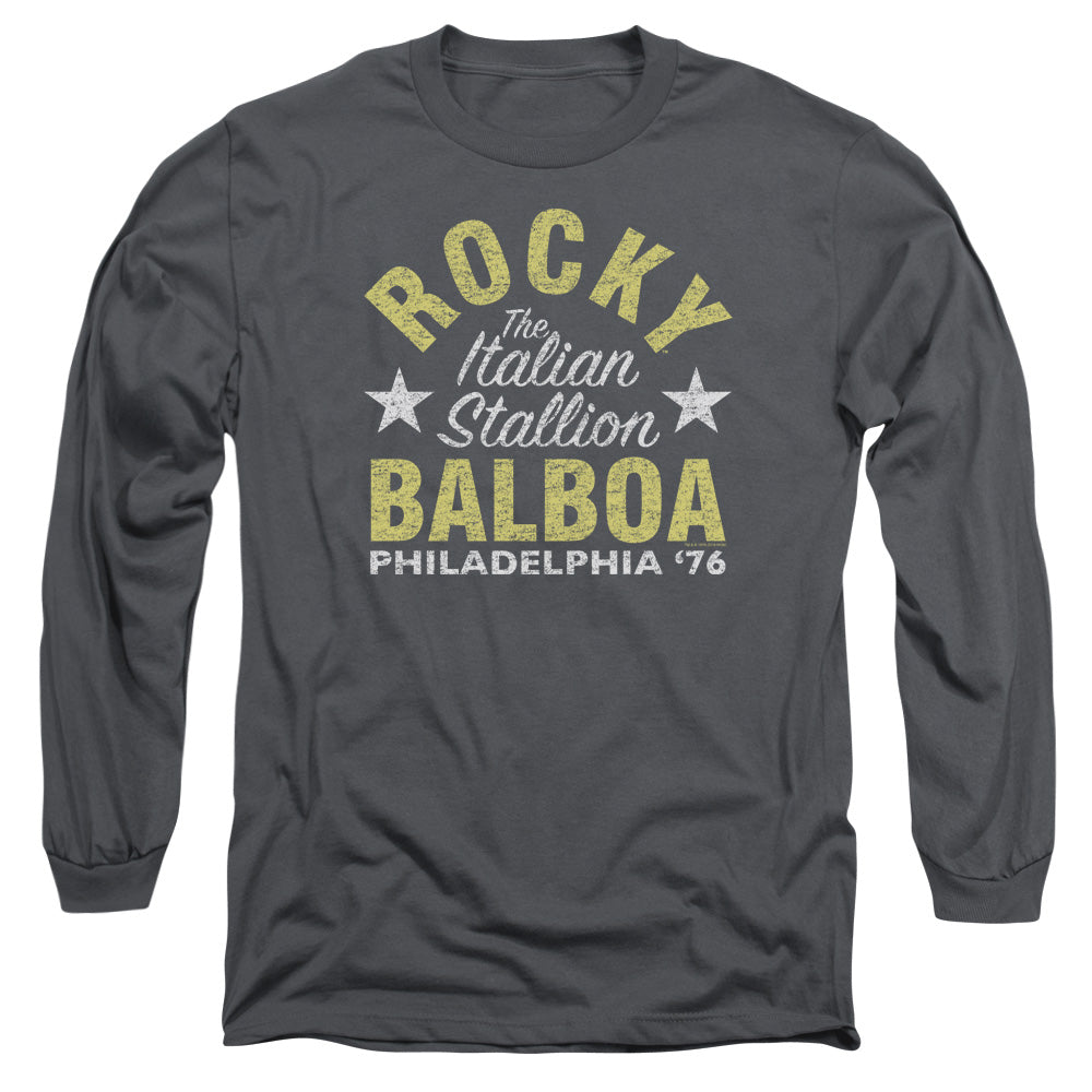 Rocky Rocky Philly Mens Long Sleeve Shirt Charcoal