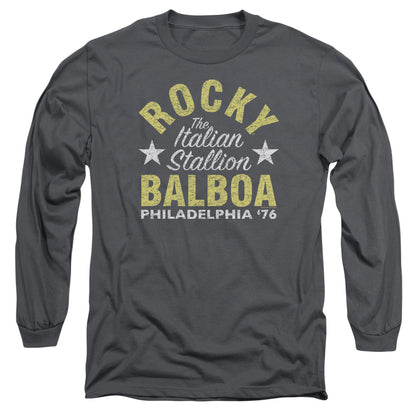 Rocky Rocky Philly Mens Long Sleeve Shirt Charcoal
