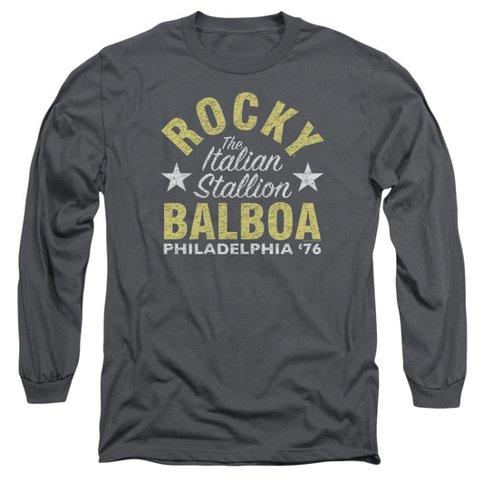 Rocky Rocky Philly Mens Long Sleeve Shirt Charcoal