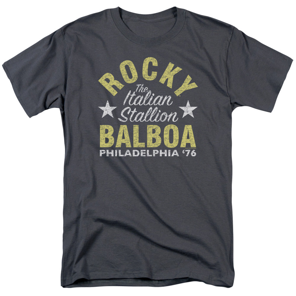 Rocky Rocky Philly Mens T Shirt Charcoal