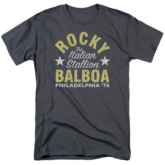 Rocky Rocky Philly Mens T Shirt Charcoal