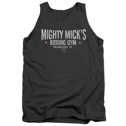 Rocky Mighty Micks Boxing Gym Mens Tank Top Shirt Charcoal