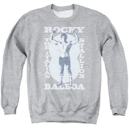 Rocky Gun Show Mens Crewneck Sweatshirt Athletic Heather