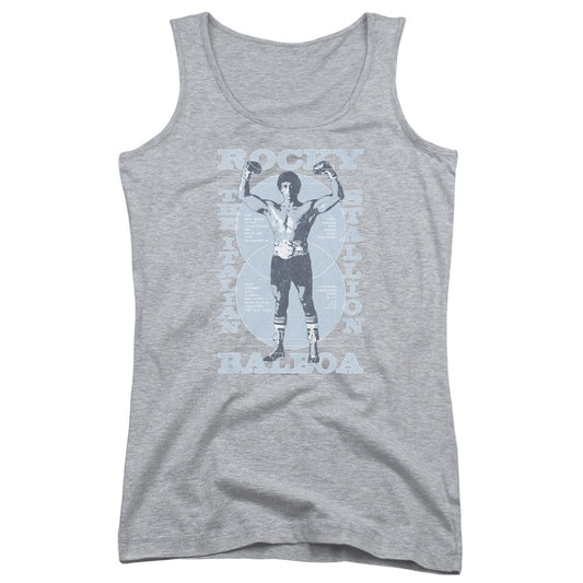 Rocky Gun Show Womens Tank Top Shirt Athletic Heather