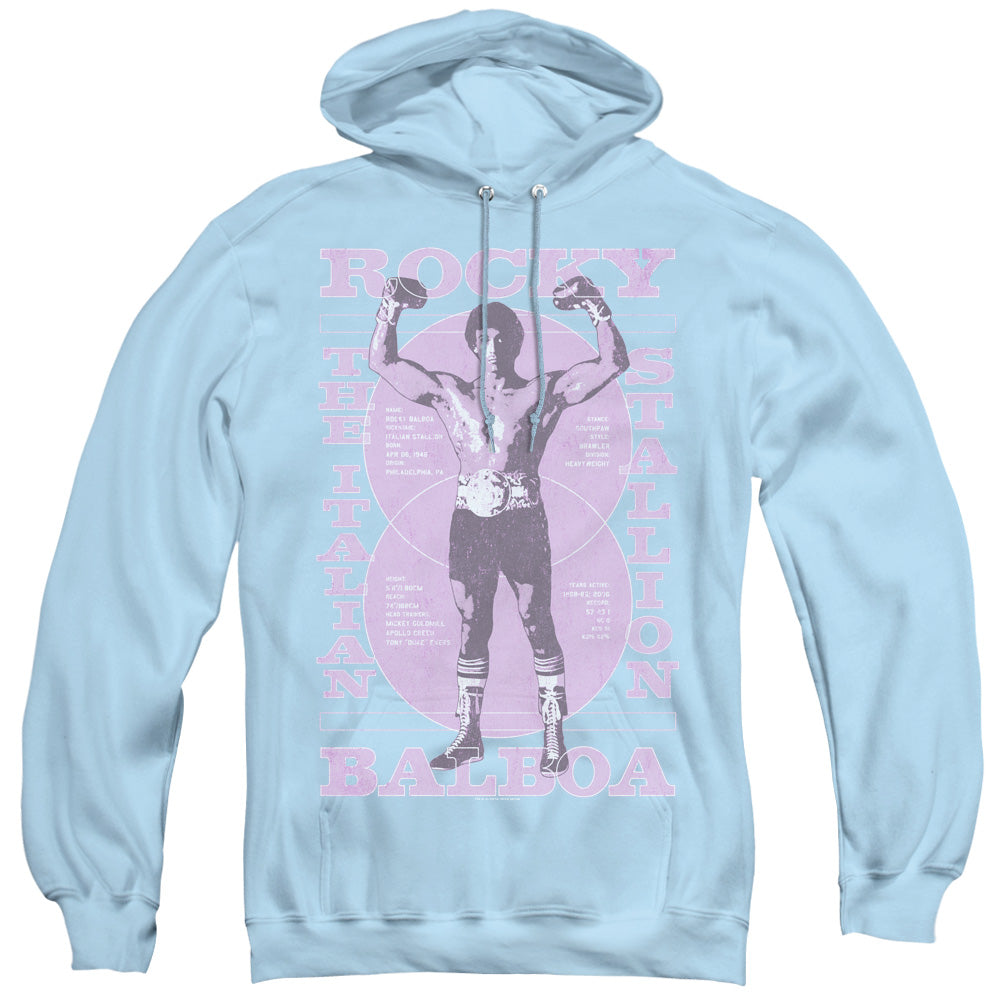 Rocky Gun Show Mens Hoodie Light Blue