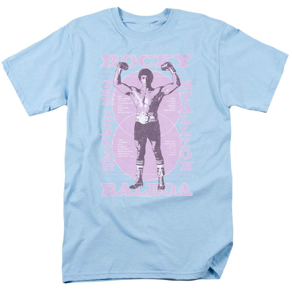 Rocky Gun Show Mens T Shirt Light Blue