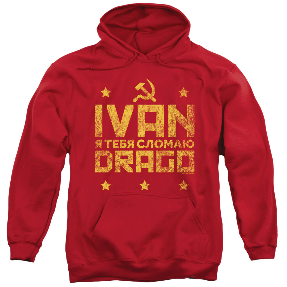 Rocky IV Drago Break Mens Hoodie Red