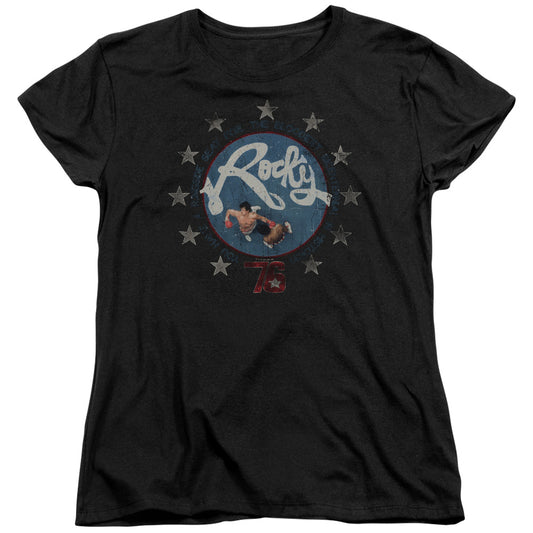 Rocky Bloodiest Bicentennial Womens T Shirt Black