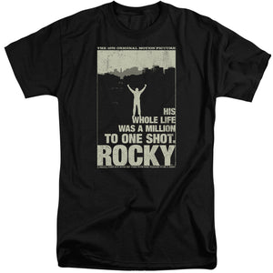 Rocky Silhouette Mens Tall T Shirt Black