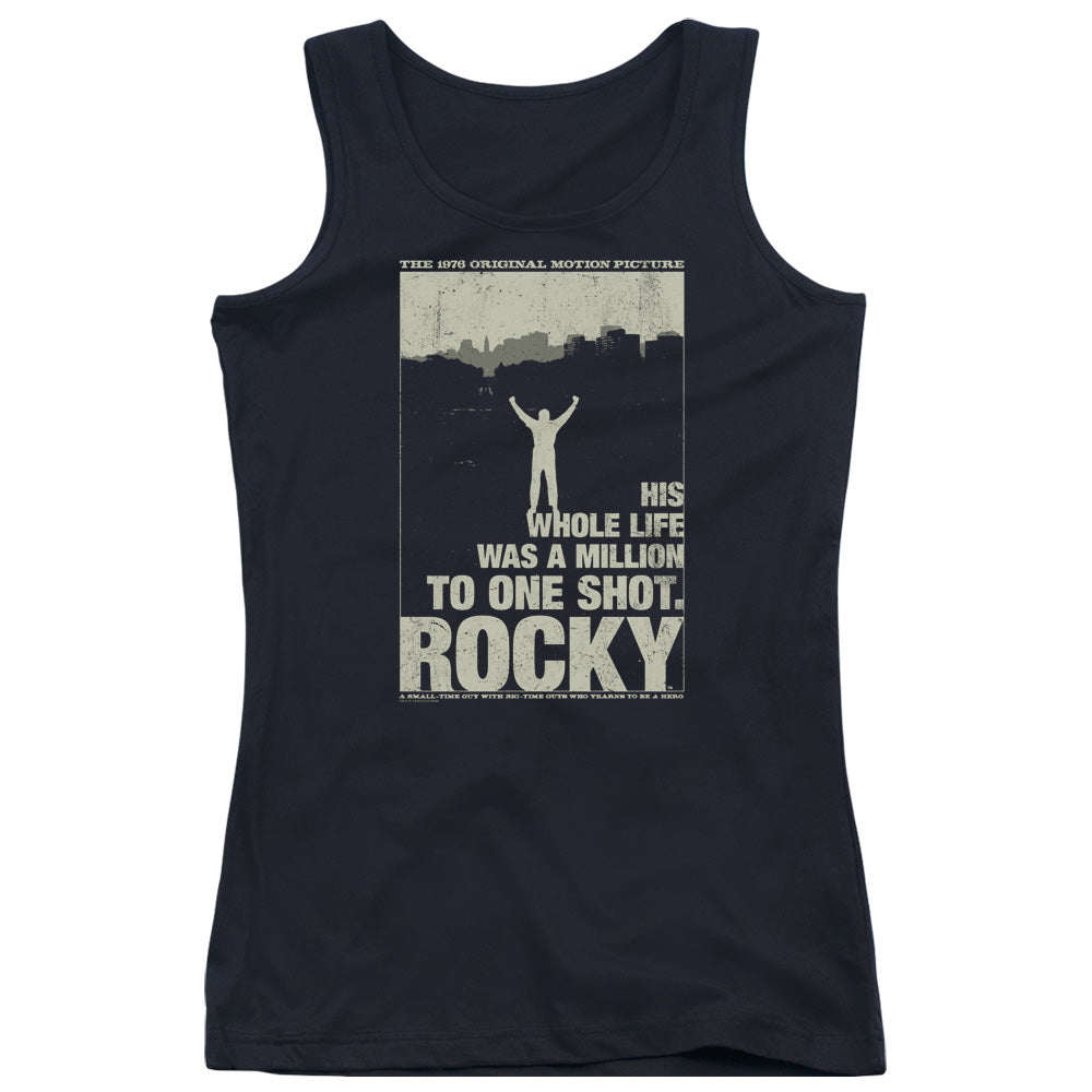 Rocky Silhouette Womens Tank Top Shirt Black