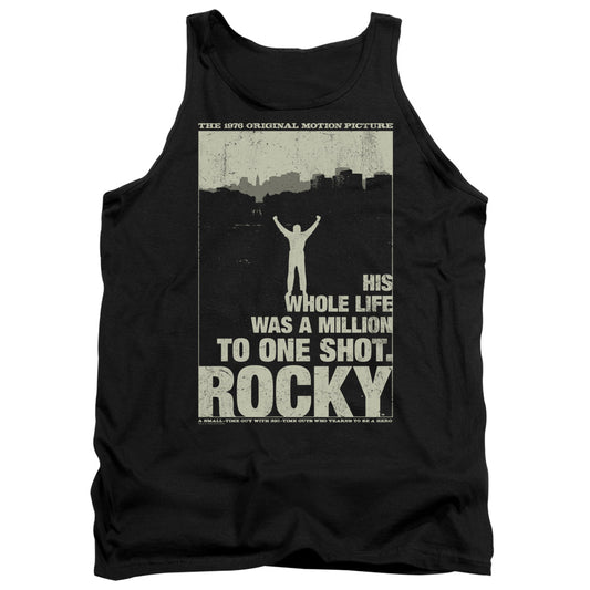 Rocky Silhouette Mens Tank Top Shirt Black