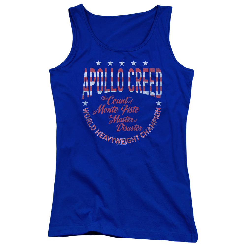 Rocky Count Of Monte Fisto Womens Tank Top Shirt Royal Blue