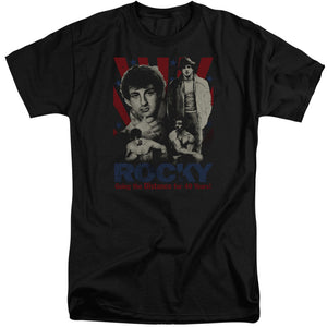 Rocky Going The Distance Mens Tall T Shirt Black