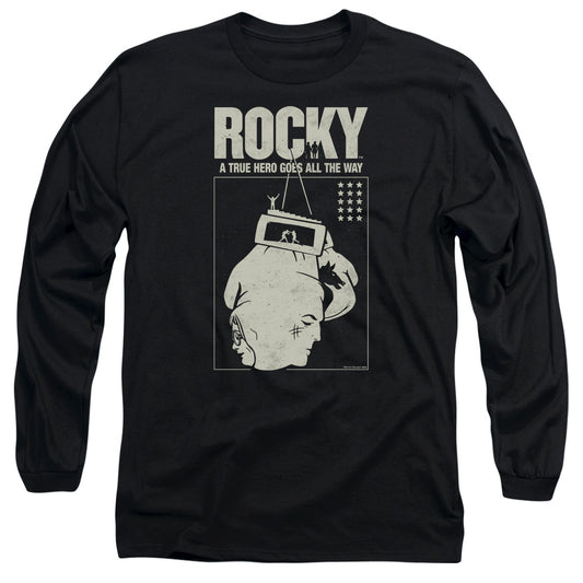 Rocky The Hero Mens Long Sleeve Shirt Black